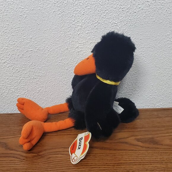Vintage 1995 Plush Ganz Buzz Crow 14" Stuffed Animal New with Tag - Picture 2 of 6